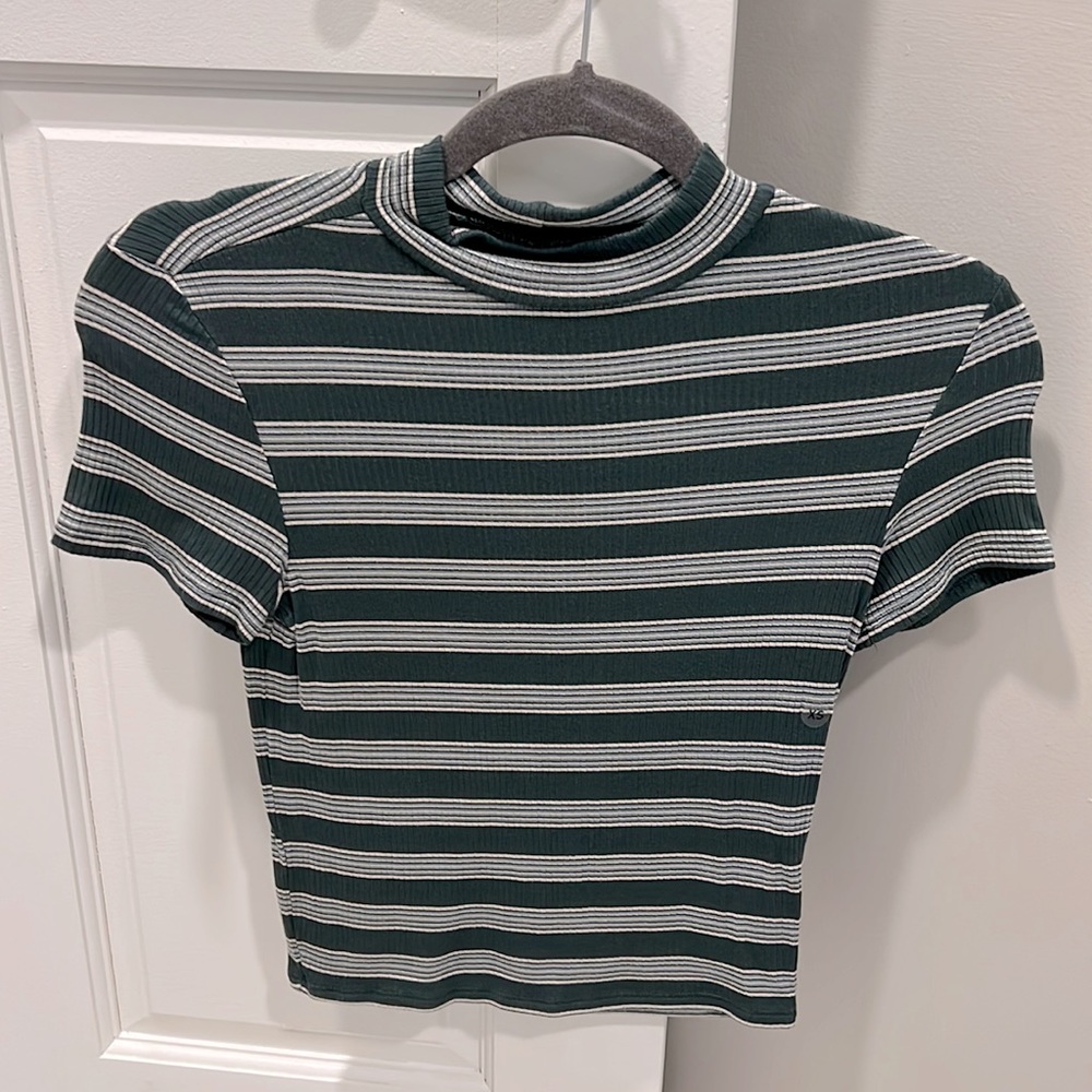 American eagle cute green and white stripe with neck